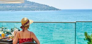 Lady on holiday
